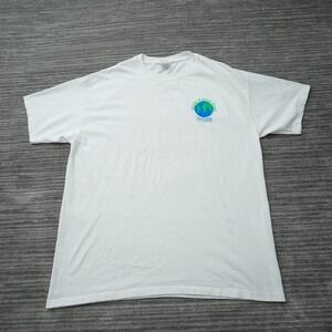 WWF T Shirt World Wide Fund Men White Cotton Anvil Saving Life On Earth Tee XL